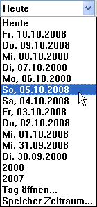 S0-Recorder Liste Tage und Jahre