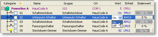 S0-Recorder - Marmitek X10 Unterputz-Fernschalter AW10