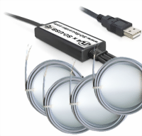 4-fach-S0-USB-Adapter zum Messen von Stromverbrauch - für potentialfreie Kontakte und S0-Ausgänge