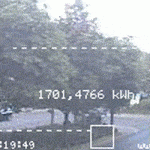 Webcam-Bild mit Live-Messwerten aus dem S0-Recorder