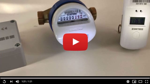 wireless-M-Bus-Recorder mit Wasserzähler, S0-Impulsadapter und USB-Funkempfänger
